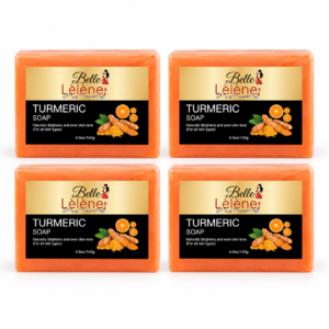 4pic Turmeric Kojic Acid Dark Spot Soap for Women, Face & Body Skin Cleansing, BRIGHTENING Home & Travel Use (140g)/👉grimel soap